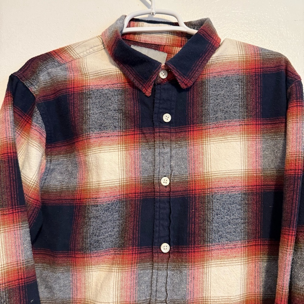 Hollister Men's Plaid Shirt Size Large Button Up LongSleeve